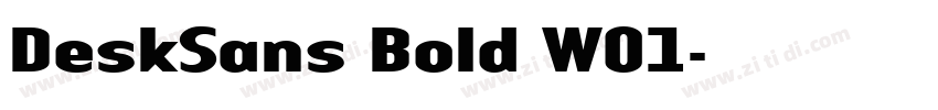 DeskSans Bold W01字体转换